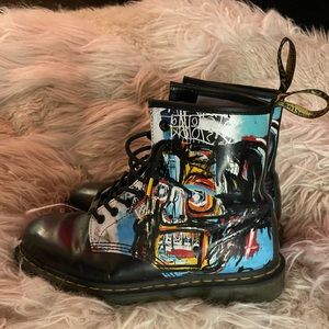 Basquiat Doc Martens Mens 10 / Womens 11 Gently Used Boots